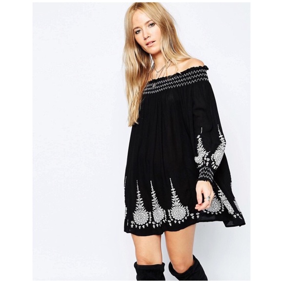 ASOS Dresses & Skirts - ASOS off the shoulder embroidered dress